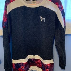 Pink brand long-sleeve shirt sequins size small